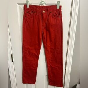 Oscar de la Renta Boys Orange Pants Size 10Y NWT Adjustable Waist